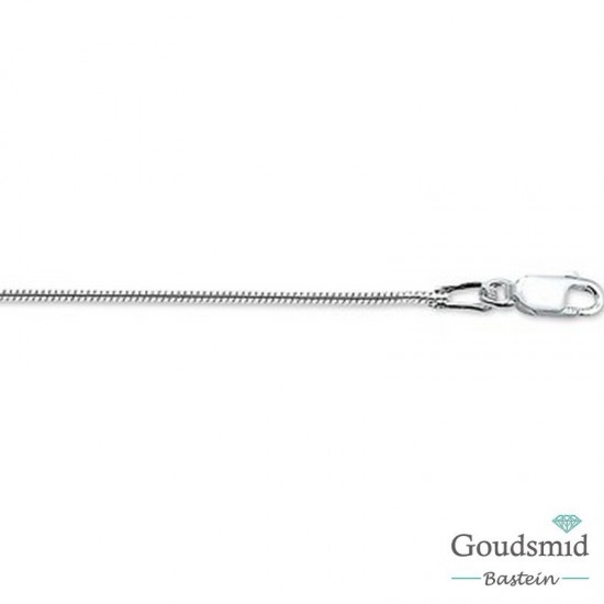 Zilveren collier slang 1,2mm 45cm