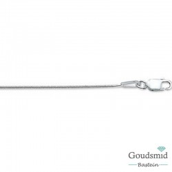 Zilveren collier slang 0.9mm 45cm