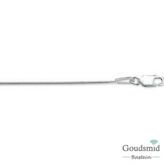 Zilveren collier slang 0.9mm 45cm
