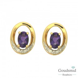 Geelgouden oorknoppen 14karaat