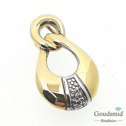 Bernstein hanger 14karaat bicolor briljant 194.479.20