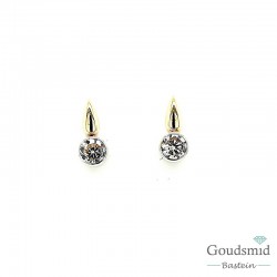 Joy & Julia oorstekers 14 karaat bicolor zirkonia 259.326.00