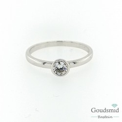 Joy & Julia 14 karaat witgouden ring zirkonia 299.200.05