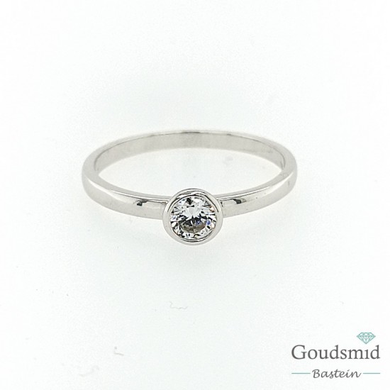 Joy & Julia 14 karaat witgouden ring zirkonia 299.200.05