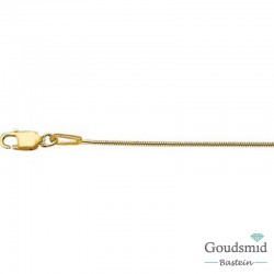 Geelgouden collier slang 1mm 45cm