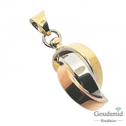 Gouden hanger 14 karaat tricolor 5512