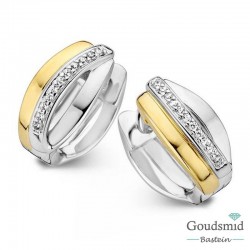 Rosa di Luca zilveren creolen zirkonia 625.443